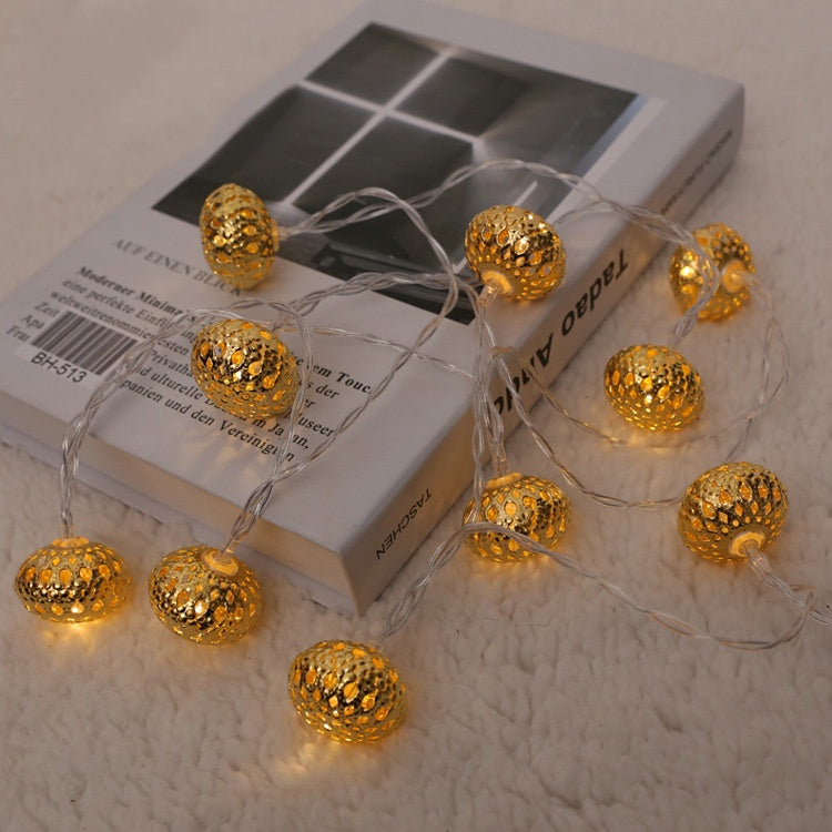 Christmas Decoration Festival Scene Tree Ornament Decorative Illuminated Ingots Hanging Accessories