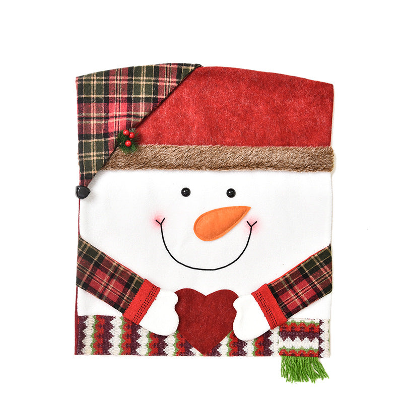 Christmas decoration chair set, new figurine chair cover, European and American decoration ornaments, home decor