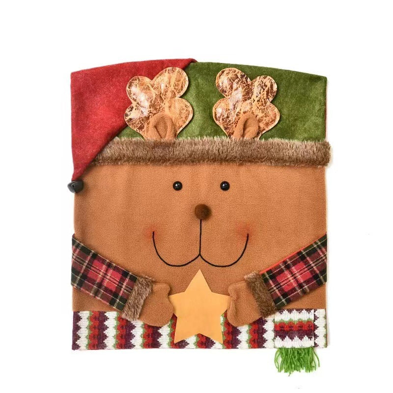 Christmas decoration chair set, new figurine chair cover, European and American decoration ornaments, home decor