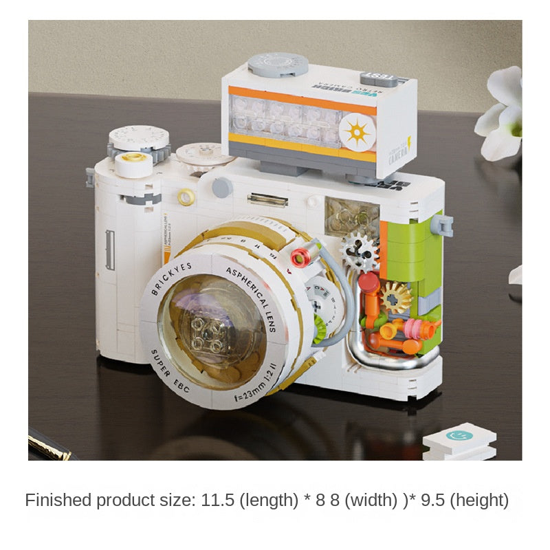 Camera Technology Trendy Play Building Blocks Children's Compatible Lego Medium Particle Assembly Christmas Children's Gift Toys