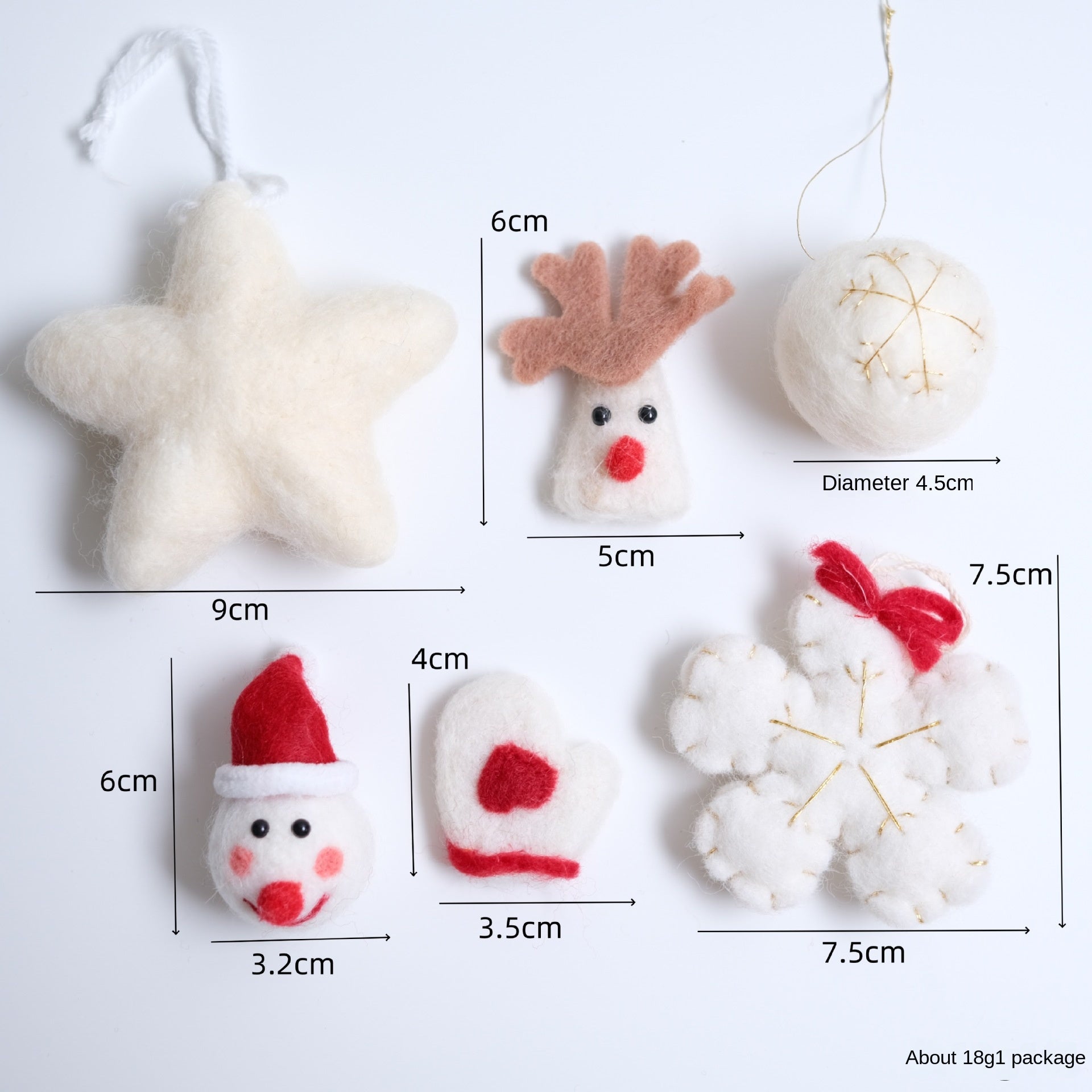 Christmas DIY Felt Craft Kit Tree Decorative Doll Accessories Atmosphere Decoration Set