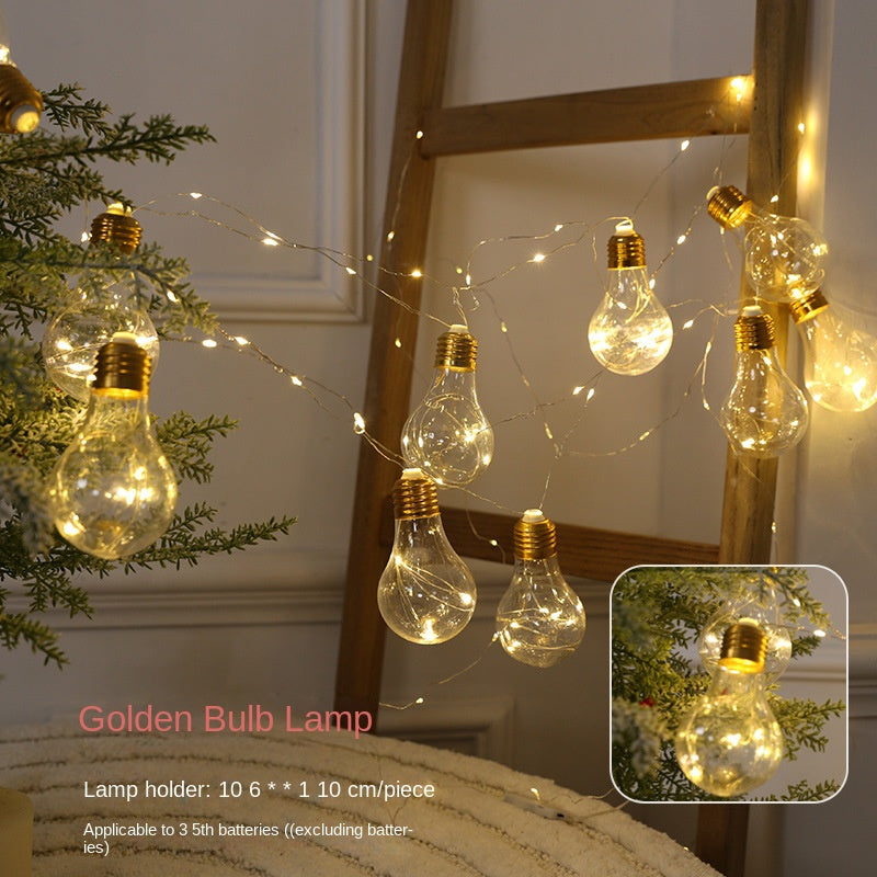 Christmas Decoration Festival Scene Tree Ornament Decorative Illuminated Ingots Hanging Accessories